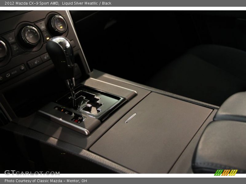 Liquid Silver Meatllic / Black 2012 Mazda CX-9 Sport AWD