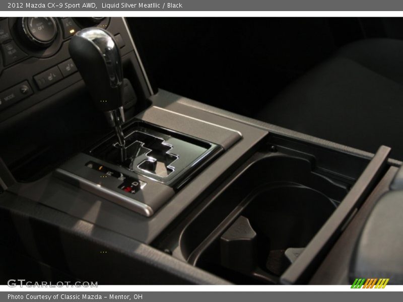 Liquid Silver Meatllic / Black 2012 Mazda CX-9 Sport AWD