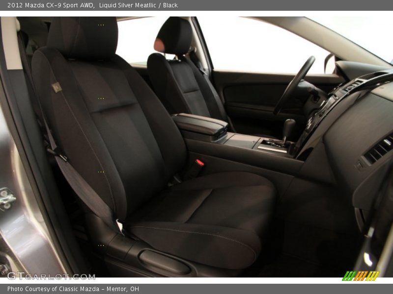 Liquid Silver Meatllic / Black 2012 Mazda CX-9 Sport AWD