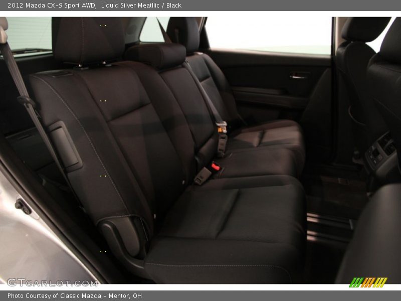 Liquid Silver Meatllic / Black 2012 Mazda CX-9 Sport AWD