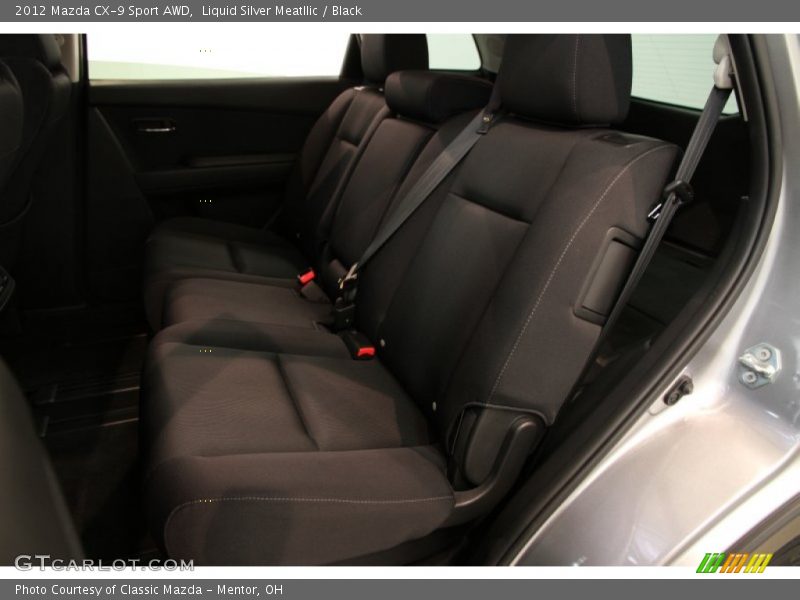 Liquid Silver Meatllic / Black 2012 Mazda CX-9 Sport AWD