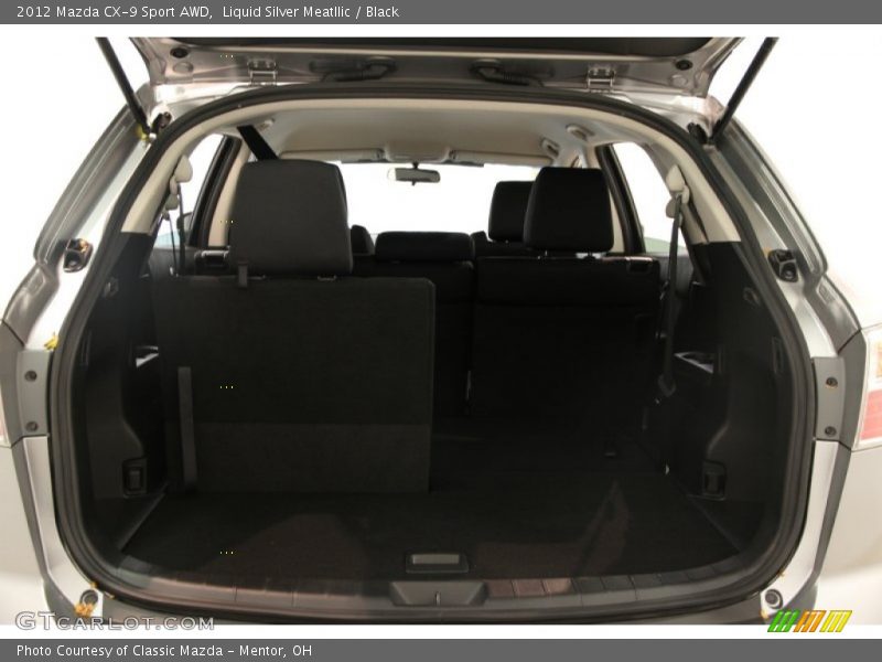 Liquid Silver Meatllic / Black 2012 Mazda CX-9 Sport AWD