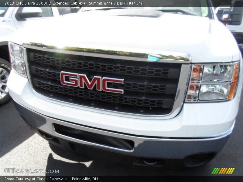 Summit White / Dark Titanium 2013 GMC Sierra 2500HD Extended Cab 4x4