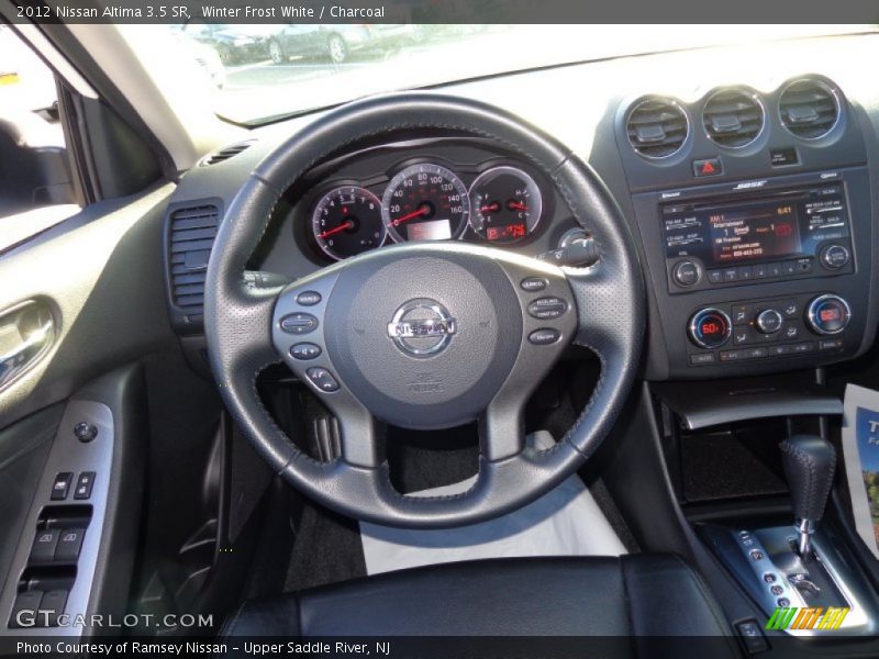 Winter Frost White / Charcoal 2012 Nissan Altima 3.5 SR