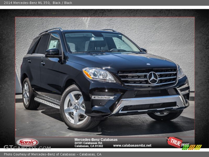 Black / Black 2014 Mercedes-Benz ML 350