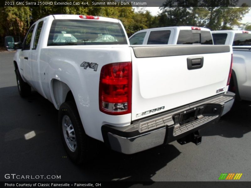 Summit White / Dark Titanium 2013 GMC Sierra 2500HD Extended Cab 4x4