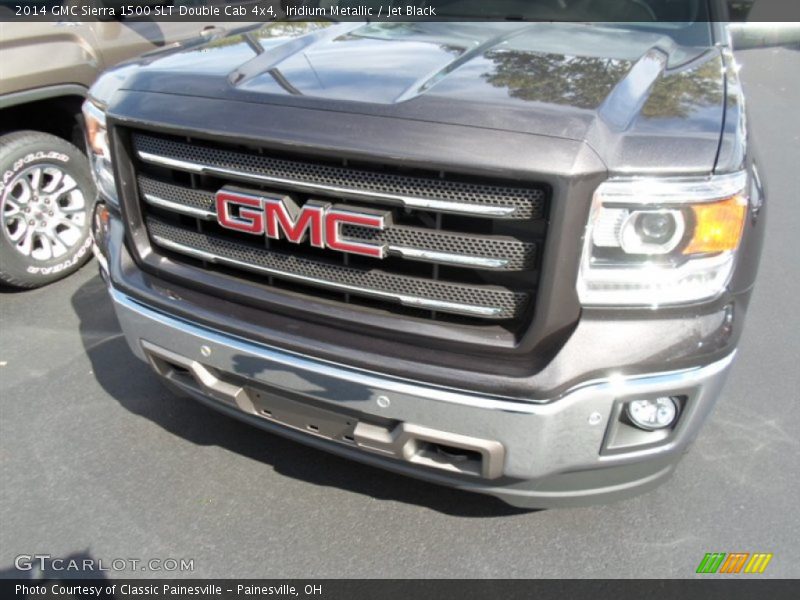 Iridium Metallic / Jet Black 2014 GMC Sierra 1500 SLT Double Cab 4x4