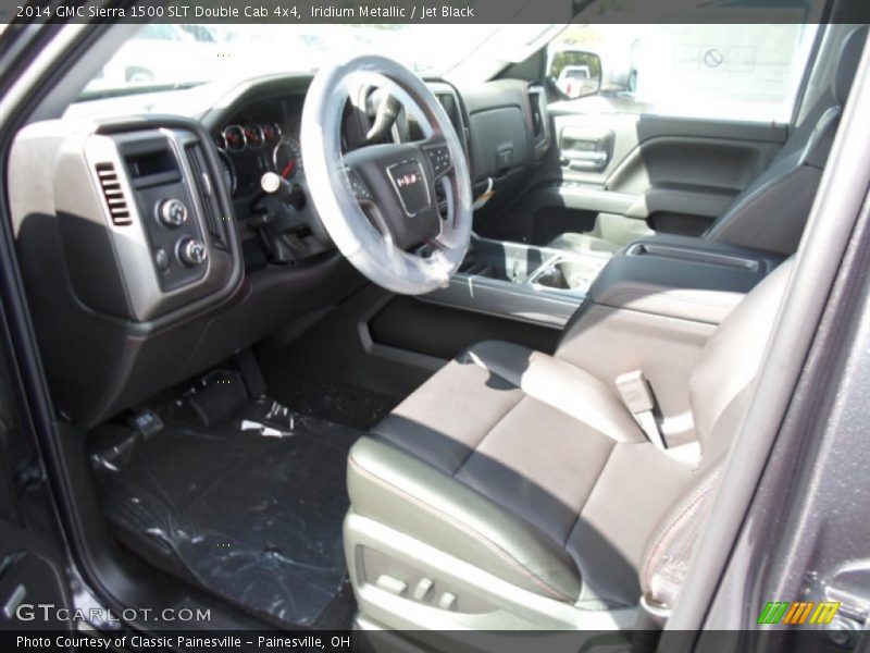 Iridium Metallic / Jet Black 2014 GMC Sierra 1500 SLT Double Cab 4x4