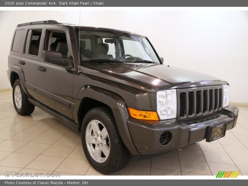 Dark Khaki Pearl / Khaki 2006 Jeep Commander 4x4