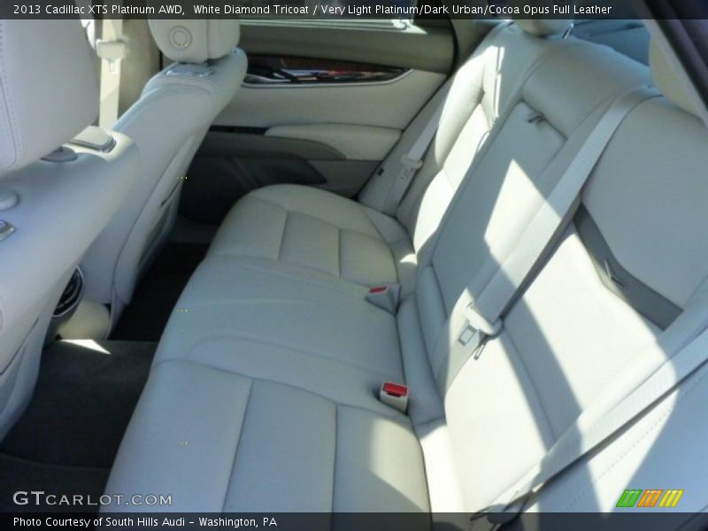 White Diamond Tricoat / Very Light Platinum/Dark Urban/Cocoa Opus Full Leather 2013 Cadillac XTS Platinum AWD