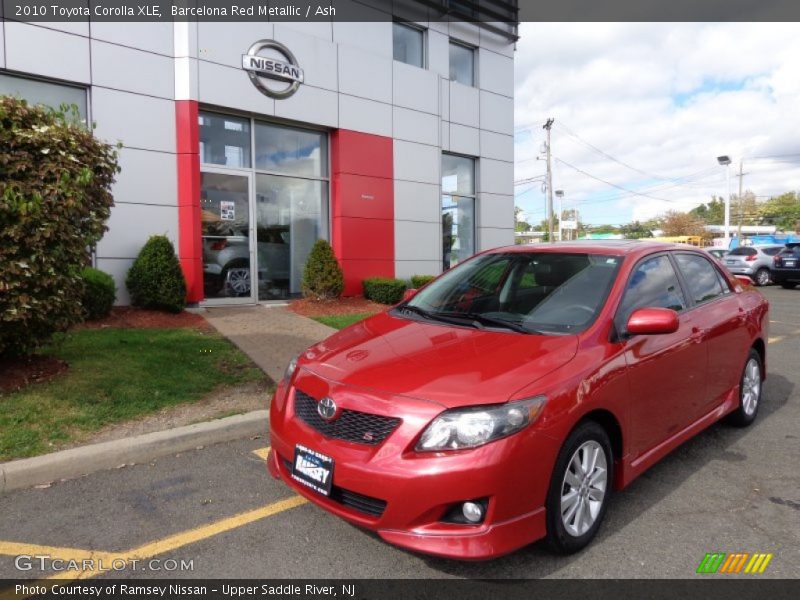 Barcelona Red Metallic / Ash 2010 Toyota Corolla XLE