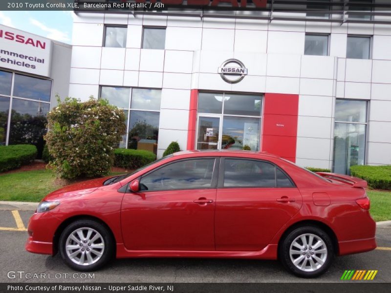 Barcelona Red Metallic / Ash 2010 Toyota Corolla XLE