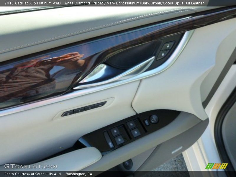 White Diamond Tricoat / Very Light Platinum/Dark Urban/Cocoa Opus Full Leather 2013 Cadillac XTS Platinum AWD