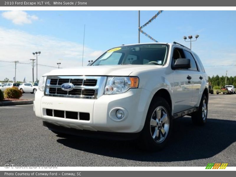 White Suede / Stone 2010 Ford Escape XLT V6