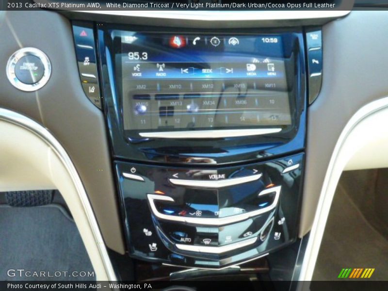 White Diamond Tricoat / Very Light Platinum/Dark Urban/Cocoa Opus Full Leather 2013 Cadillac XTS Platinum AWD