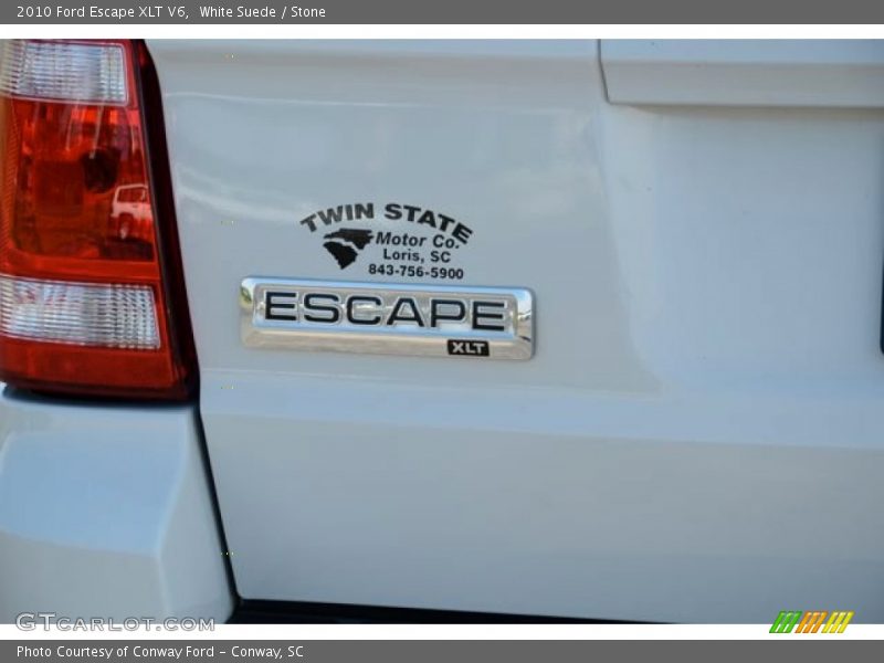 White Suede / Stone 2010 Ford Escape XLT V6