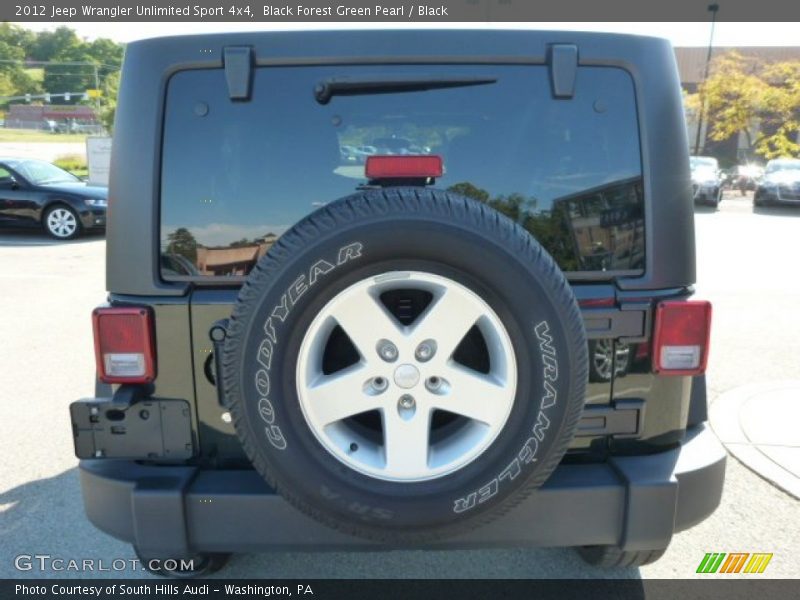 Black Forest Green Pearl / Black 2012 Jeep Wrangler Unlimited Sport 4x4