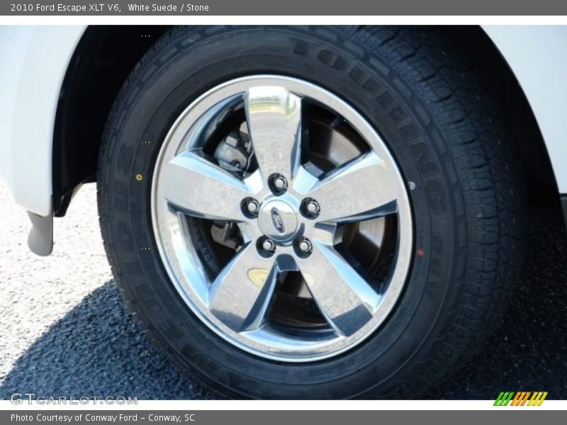 White Suede / Stone 2010 Ford Escape XLT V6