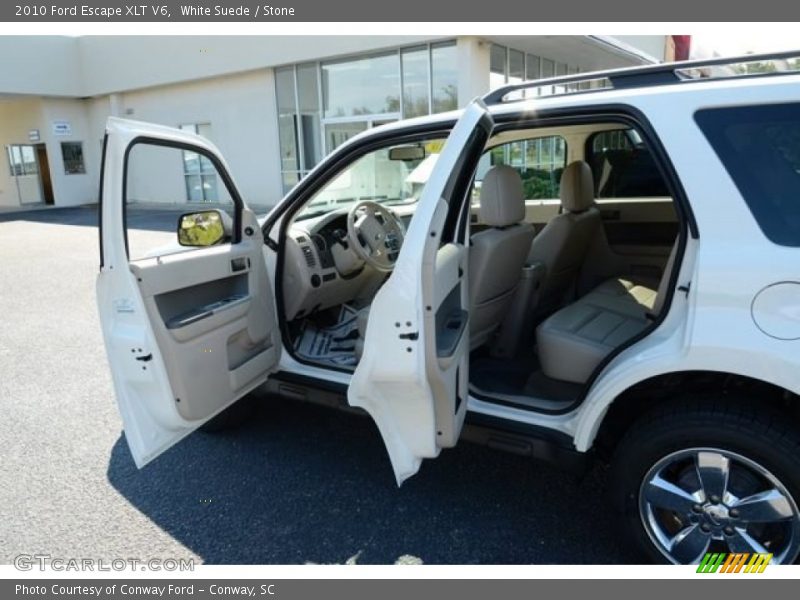 White Suede / Stone 2010 Ford Escape XLT V6
