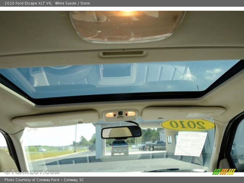 White Suede / Stone 2010 Ford Escape XLT V6