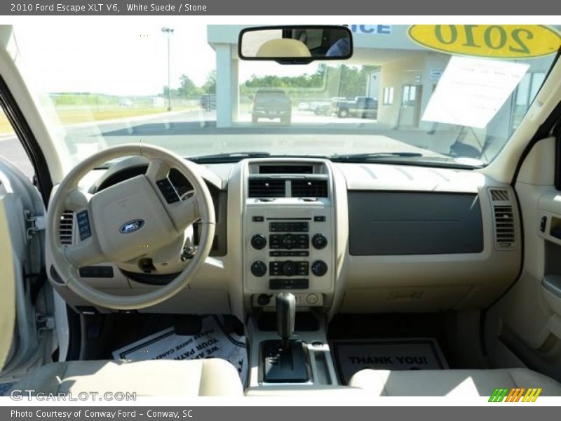 White Suede / Stone 2010 Ford Escape XLT V6
