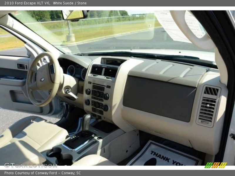 White Suede / Stone 2010 Ford Escape XLT V6