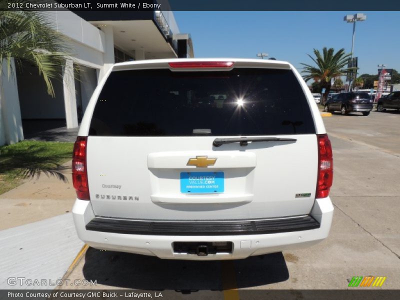 Summit White / Ebony 2012 Chevrolet Suburban LT
