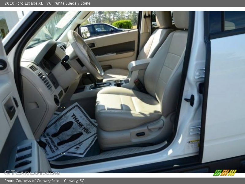 White Suede / Stone 2010 Ford Escape XLT V6
