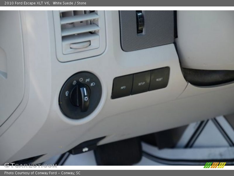 White Suede / Stone 2010 Ford Escape XLT V6