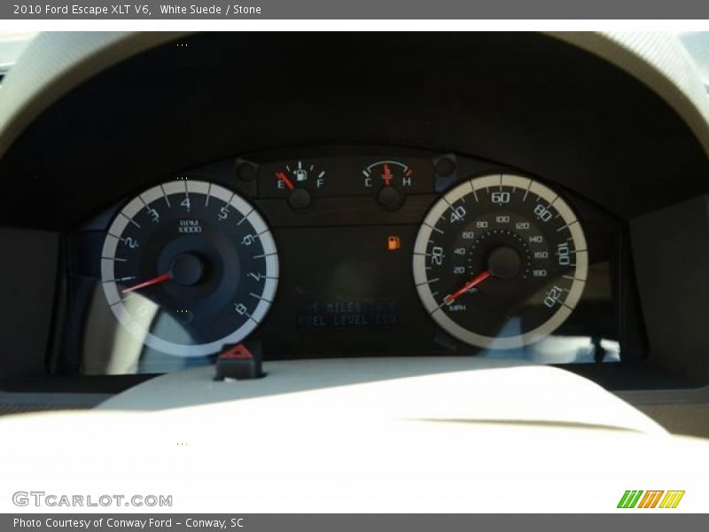 White Suede / Stone 2010 Ford Escape XLT V6