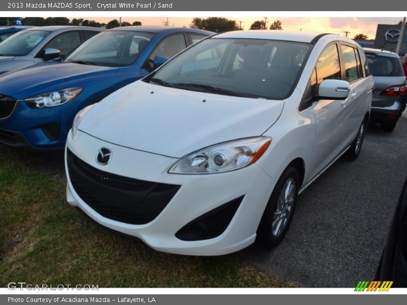 Crystal White Pearl / Sand 2013 Mazda MAZDA5 Sport