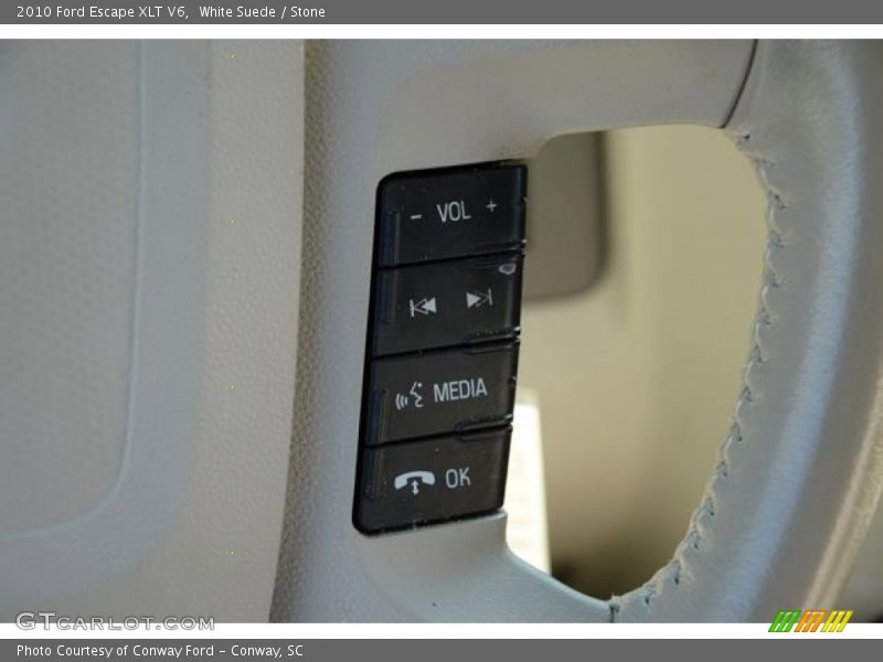 White Suede / Stone 2010 Ford Escape XLT V6