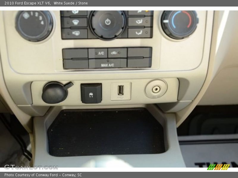 White Suede / Stone 2010 Ford Escape XLT V6