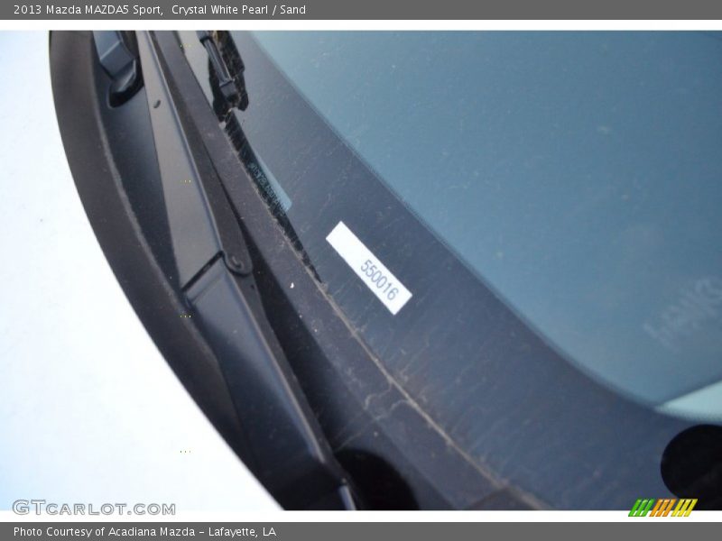 Crystal White Pearl / Sand 2013 Mazda MAZDA5 Sport