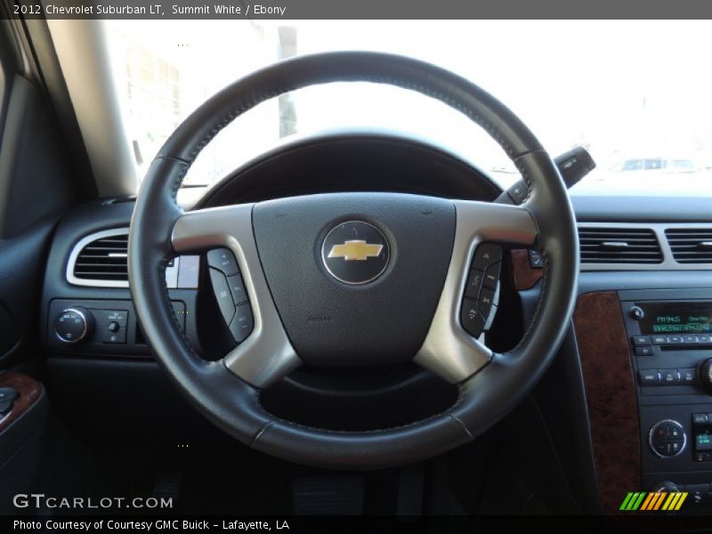 Summit White / Ebony 2012 Chevrolet Suburban LT