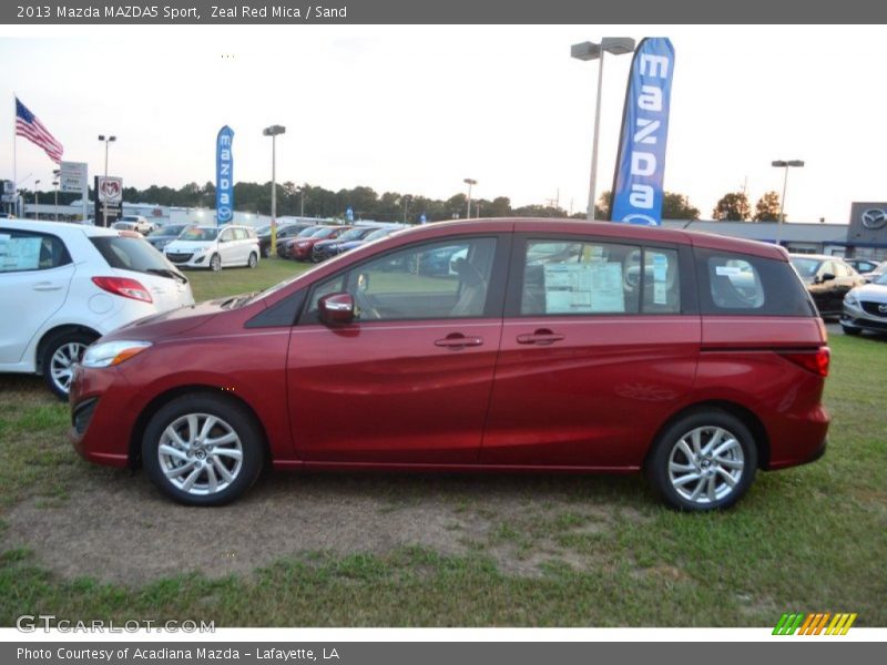 Zeal Red Mica / Sand 2013 Mazda MAZDA5 Sport