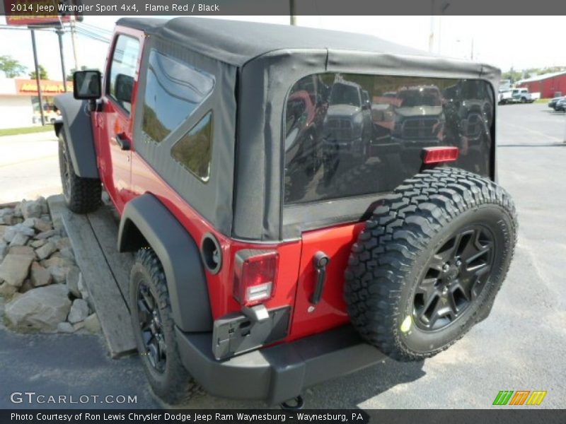 Flame Red / Black 2014 Jeep Wrangler Sport 4x4