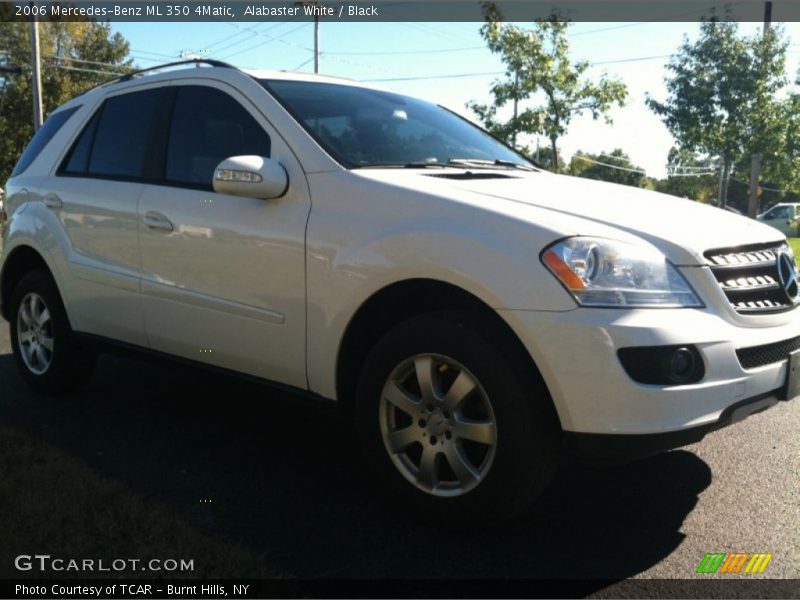 Alabaster White / Black 2006 Mercedes-Benz ML 350 4Matic