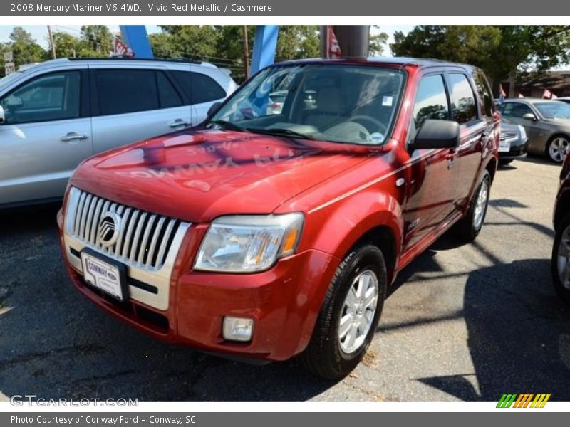 Vivid Red Metallic / Cashmere 2008 Mercury Mariner V6 4WD