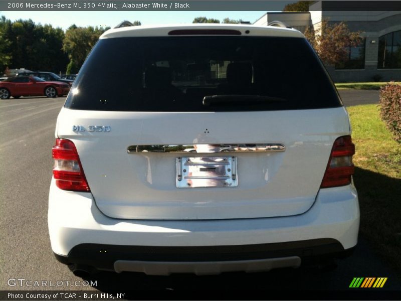 Alabaster White / Black 2006 Mercedes-Benz ML 350 4Matic