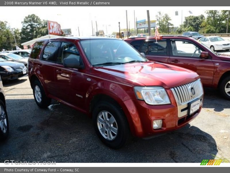 Vivid Red Metallic / Cashmere 2008 Mercury Mariner V6 4WD
