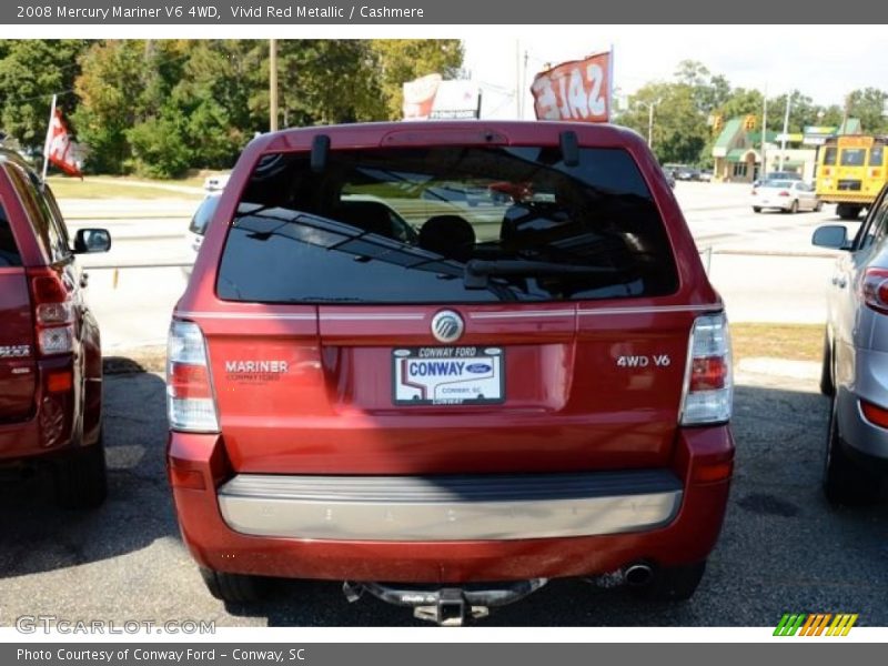 Vivid Red Metallic / Cashmere 2008 Mercury Mariner V6 4WD