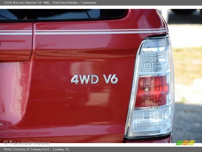 Vivid Red Metallic / Cashmere 2008 Mercury Mariner V6 4WD
