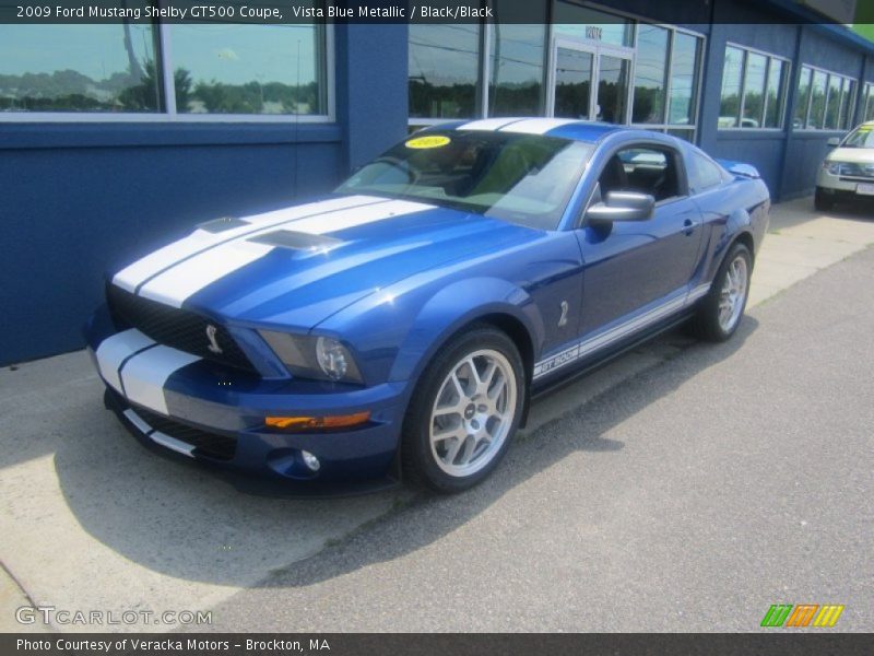 Vista Blue Metallic / Black/Black 2009 Ford Mustang Shelby GT500 Coupe