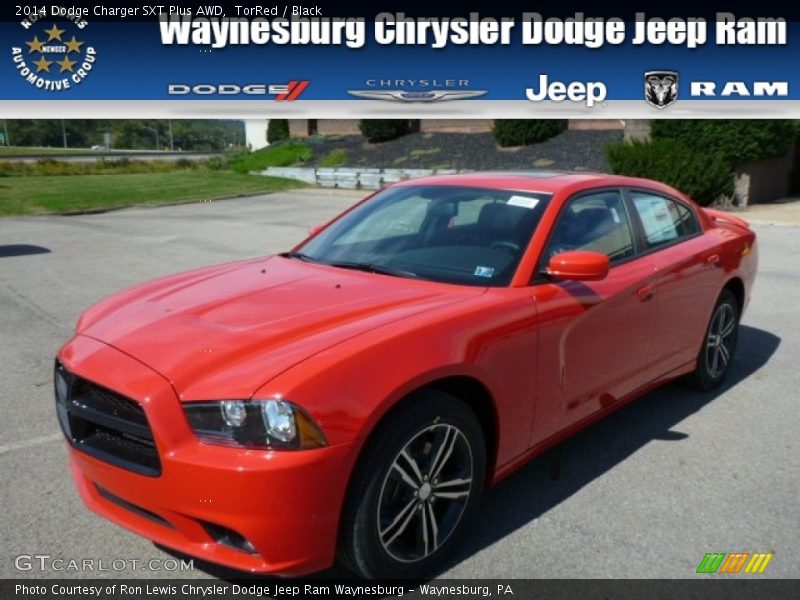 TorRed / Black 2014 Dodge Charger SXT Plus AWD