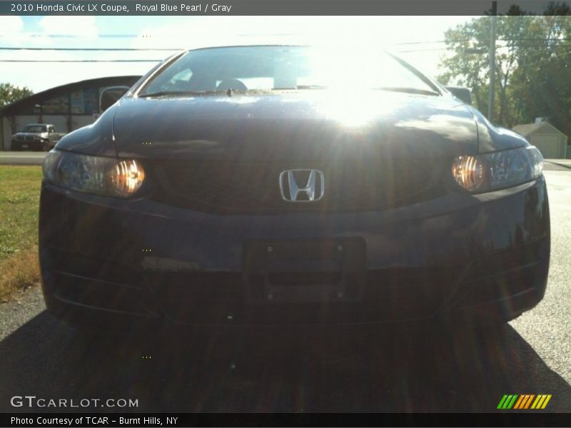 Royal Blue Pearl / Gray 2010 Honda Civic LX Coupe