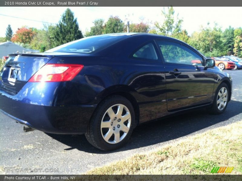 Royal Blue Pearl / Gray 2010 Honda Civic LX Coupe