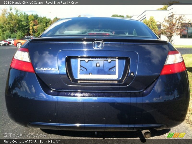 Royal Blue Pearl / Gray 2010 Honda Civic LX Coupe