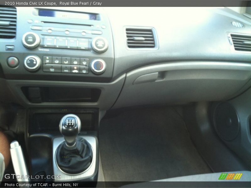 Royal Blue Pearl / Gray 2010 Honda Civic LX Coupe