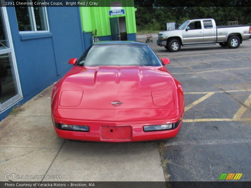 Bright Red / Gray 1991 Chevrolet Corvette Coupe